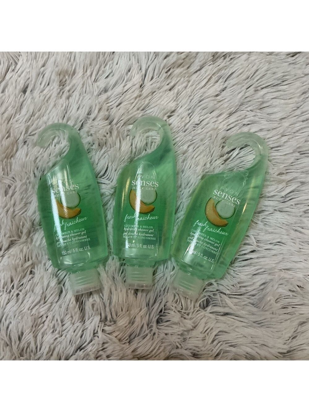 Avon Senses Cucumber & Melon Hydrating Shower Gel — Bundle of 3 (150 ml)